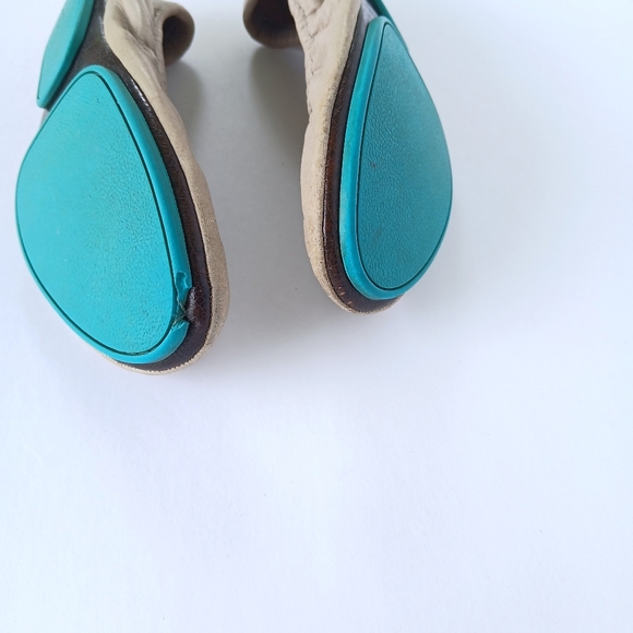 Tieks Beige Leather Ballet Flats Size 7 - Picture 9 of 9